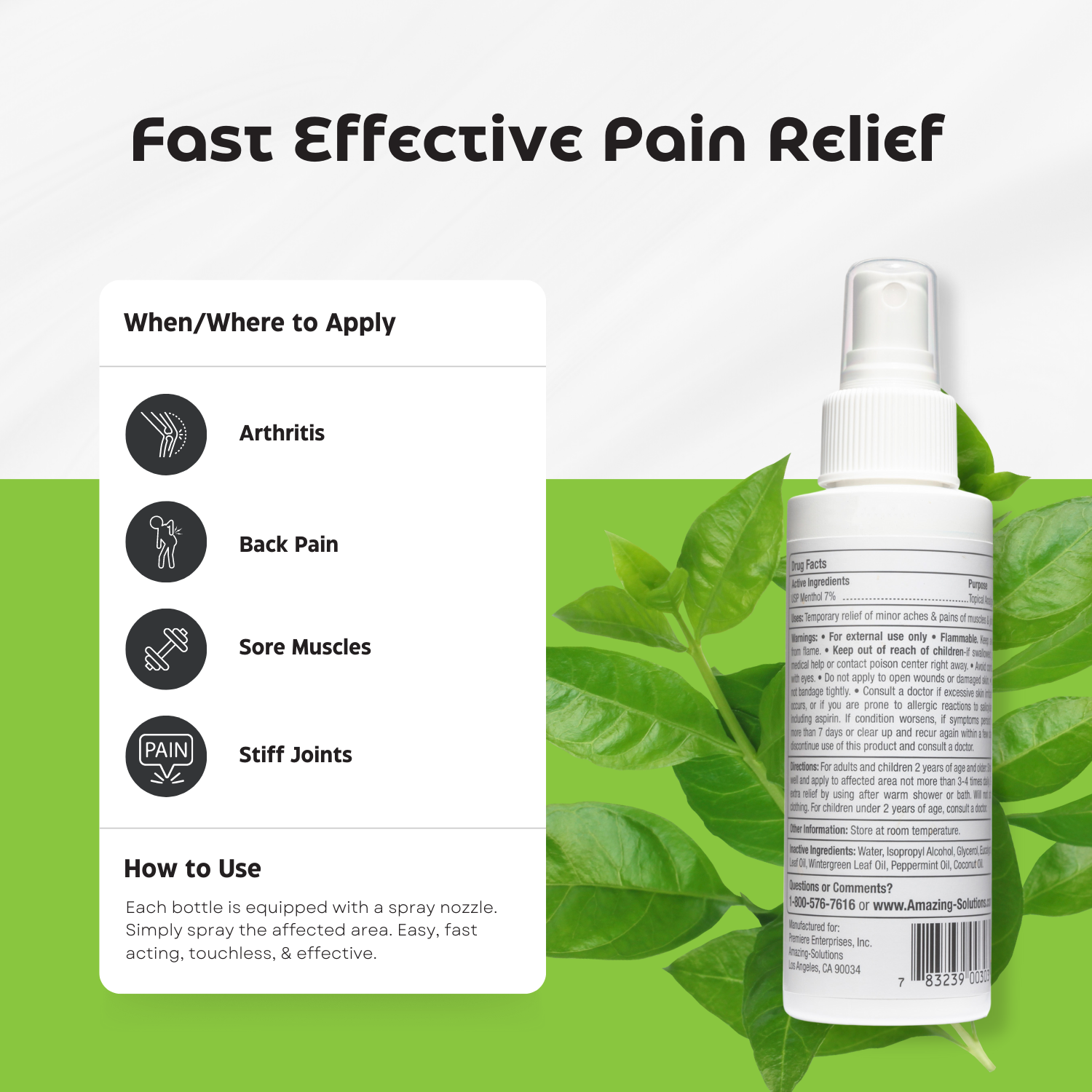 Pain Spray Mist