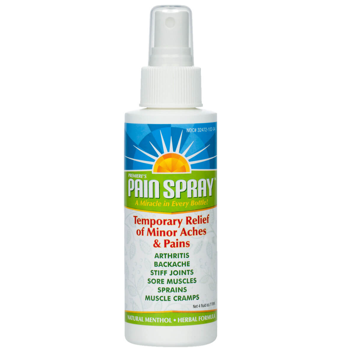 Premiere's Pain Spray Mist – Fast Relief for Arthritis, Muscle, Joint & Nerve Pain