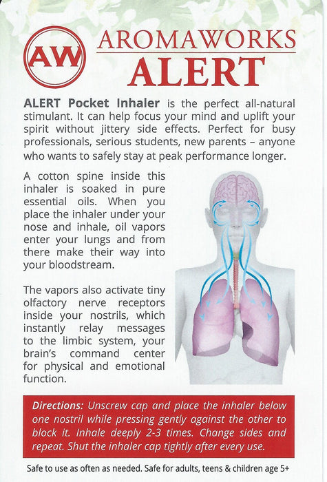 AromaWorks Aromatherapy ALERT Inhaler
